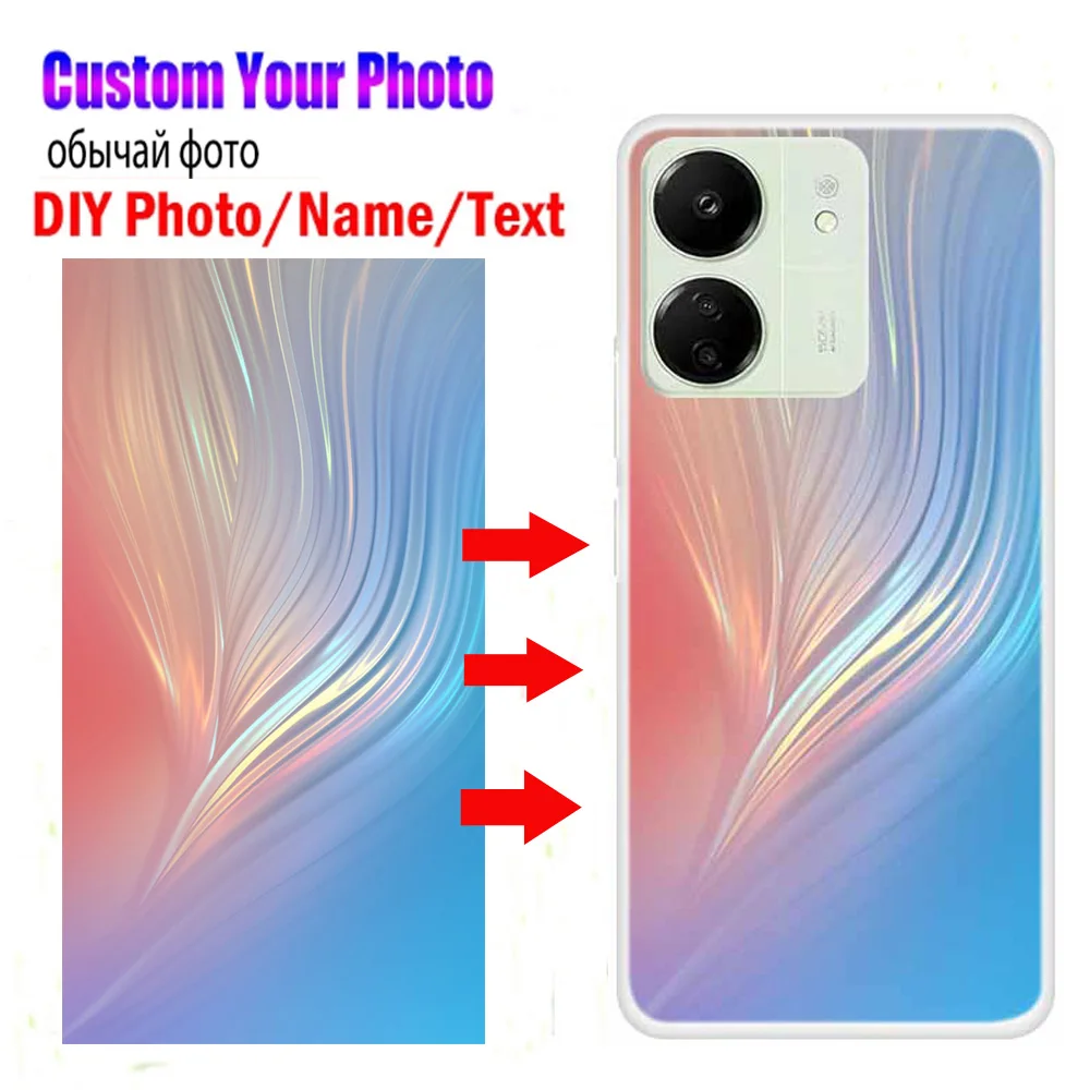 Customized Design Phone Cases for Xioami POCO C65 X3 NFC M4 M6 Pro 4G Silicone Cover DIY Photos Picture Image Clear TPU Fundas