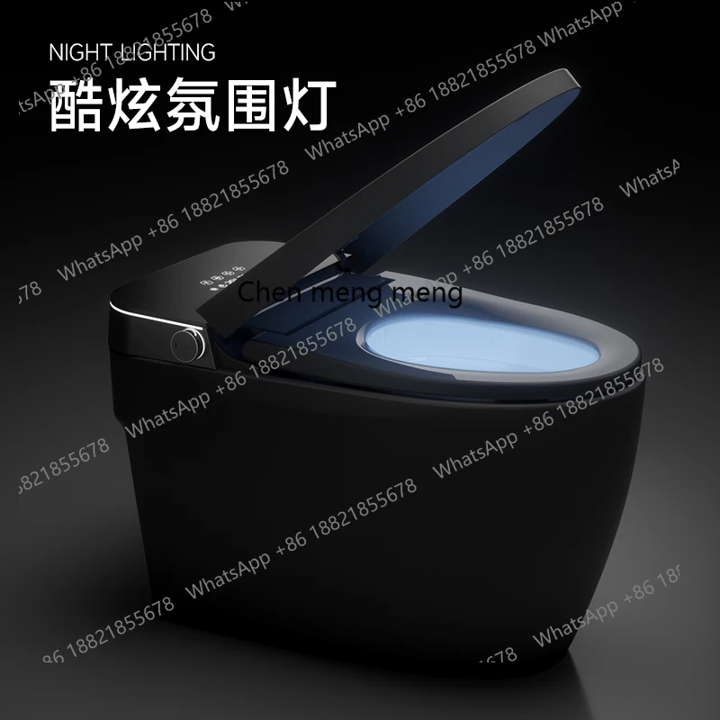 

Household fully automatic one-piece firing all black gun gray built-in foam shield instant toilet
