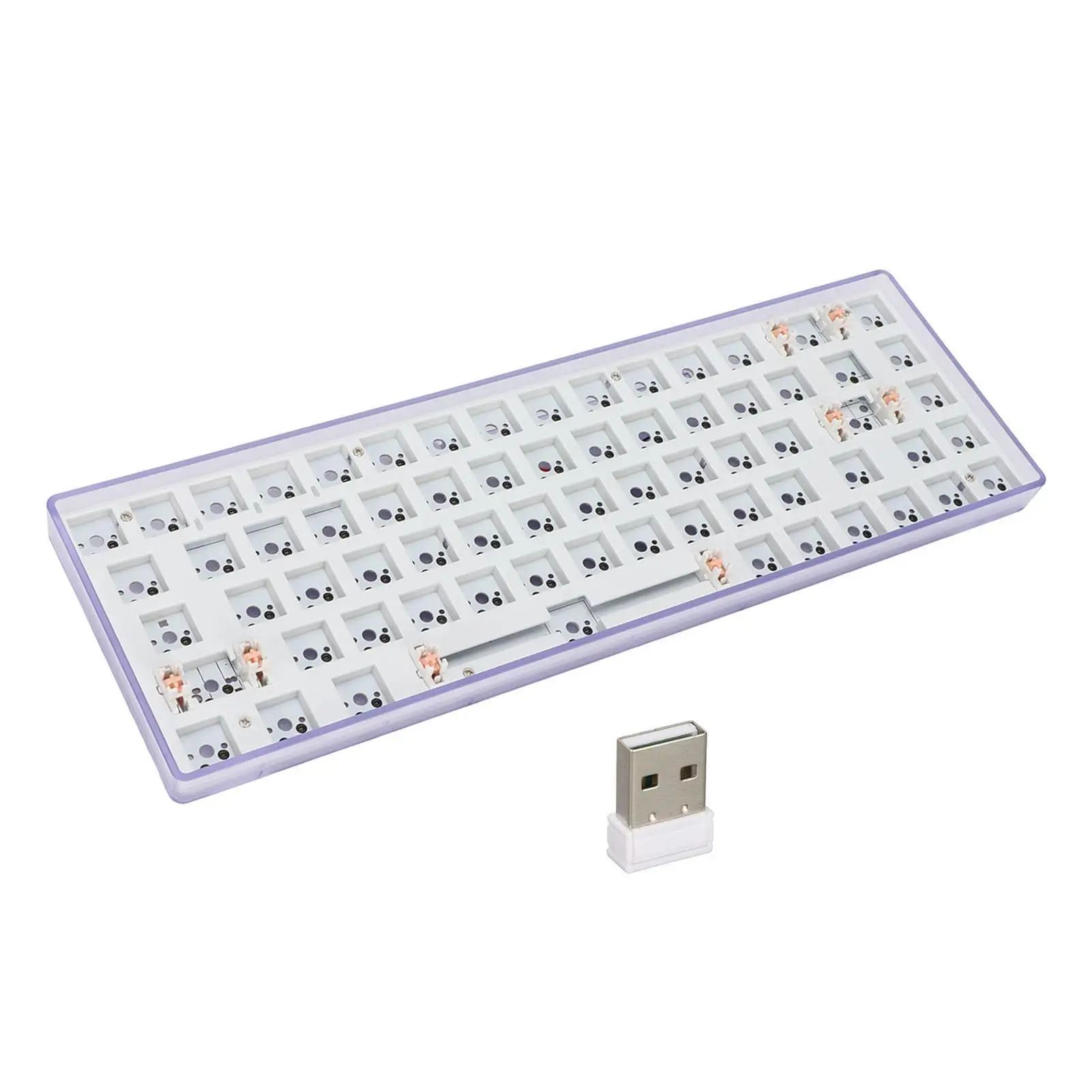 68 Keys DIY Wireless Mechanical Keyboard Kit - Hot-Swap Custom 65% Gaming Keyboard, 2.4G Connectivity