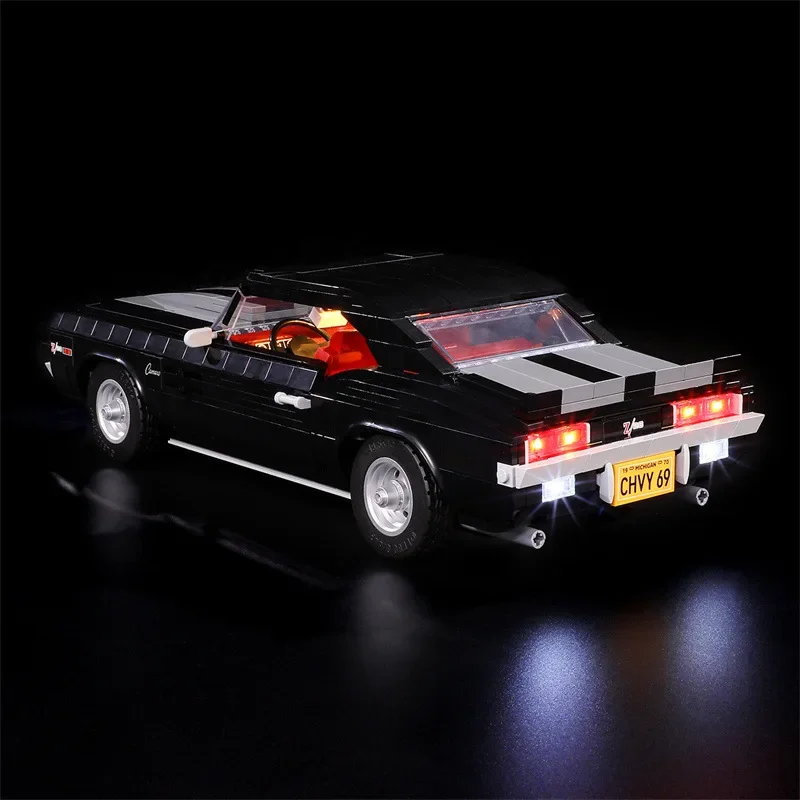 DIY LED ライトキット レゴ テクニカル ブラック ヴィンテージ 10304 ビルディング ブロック ギフト (LED ライトのみ、ブロックモデルなし)
