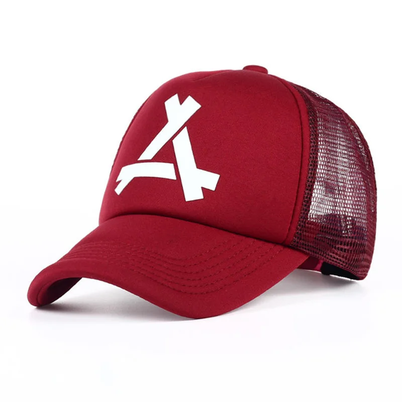 

Unisex A- Letter Printing Baseball Net Caps Hip Hop Cap Spring and Summer Outdoor Adjustable Casual Hats Sunscreen Hat