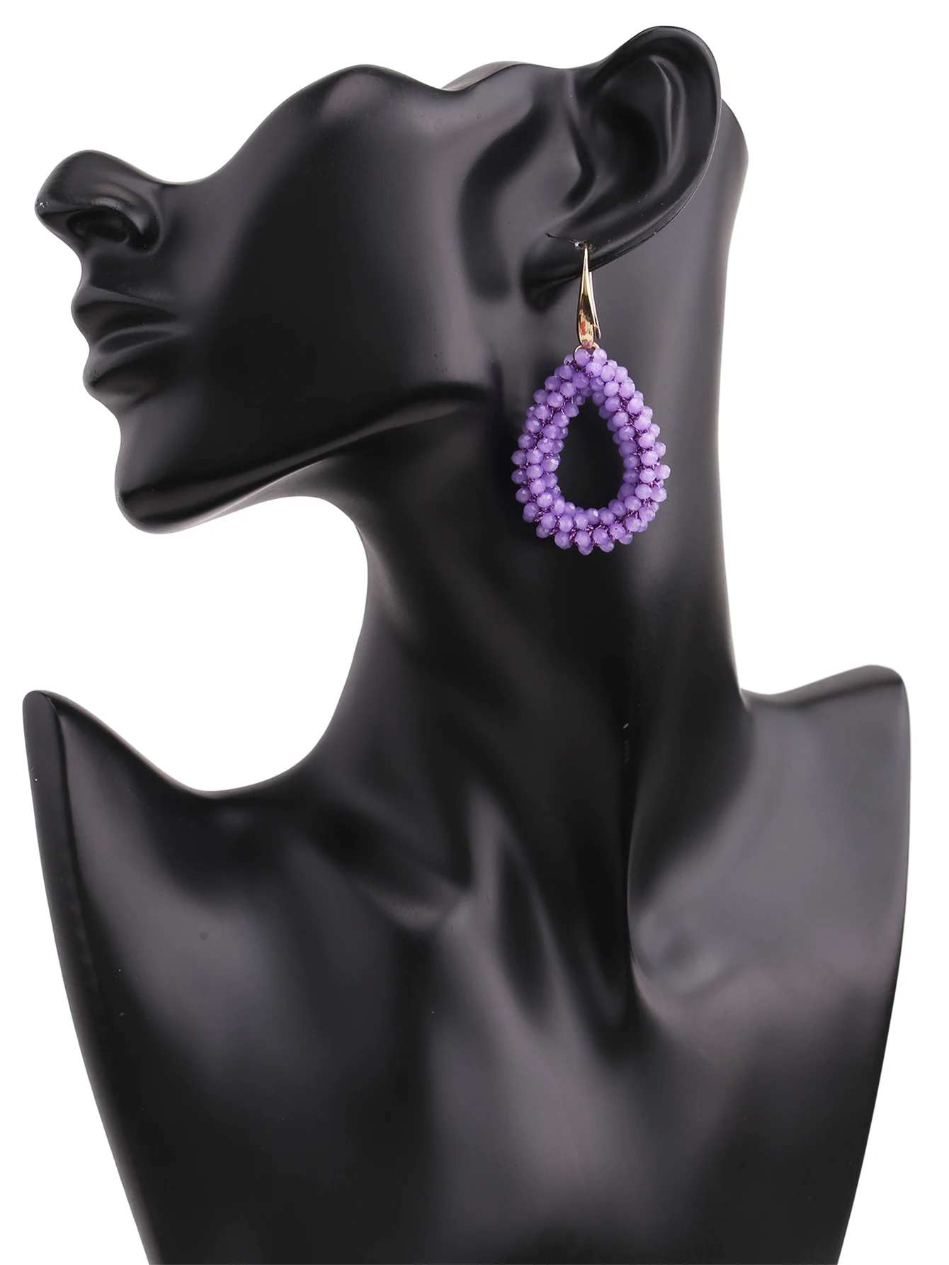 Shiny Beads Crystal Drop Earring Fashion Statement Jewelry Wedding Party Dangle Earring For Women Christmas Gift Fashion Jewelry