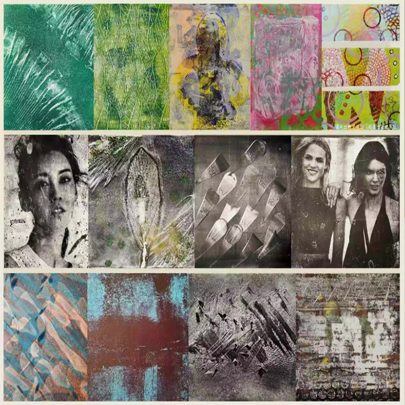 Pro Gelli Printing Plate A4 Plus for Printmaking Shore Hardness 0 Degrees Reusable Monoprinting Soft Plate for Art and Craft