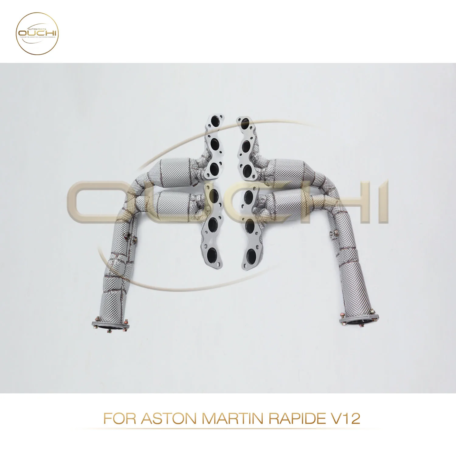

OUCHI Factory Direct Sales For Aston Martin Rapide V12 Stainless Steel MaInfold Exhaust Exhaust With Heat Shield Car Parts
