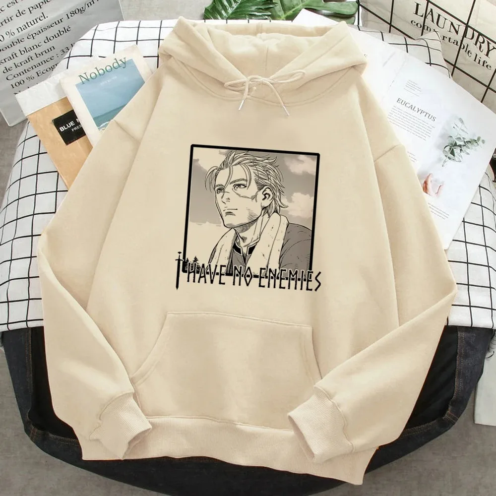 Thorfinn Vinland Saga Vinrando Saga Felpe con stampa Donna Uomo Estetica grafica Camicia con cappuccio giapponese Pullover Maglione vintage