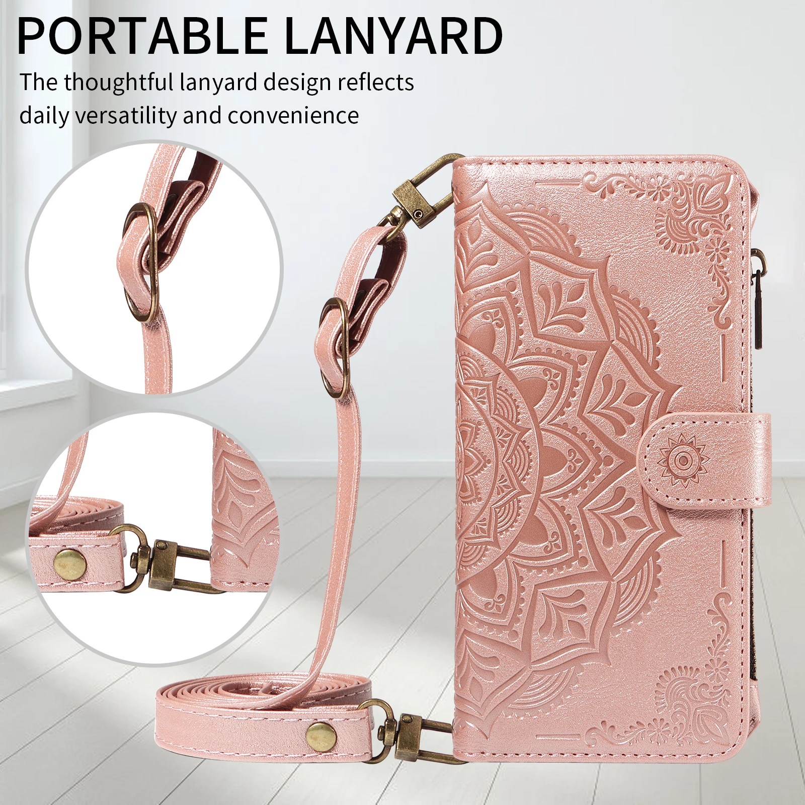 Leather Phone Case For Samsung Galaxy A14 A24 A34 A54 A13 A23 A33 A53 A73 A 54 5G Magnetic Zipper 9 Card Flip Wallet Cover Bag