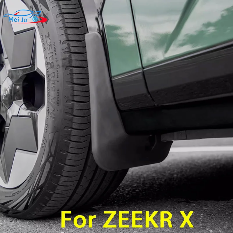 For ZEEKR X 2022 2023 Car Non-destructive Baking Paint Mudguards Front & Rear Wheels Fenders Auto Accessories