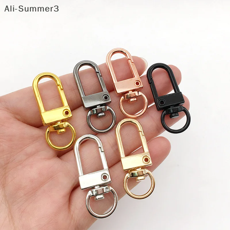 10 шт., металлическая универсальная пряжка, пряжка для сумки, разноцветная дополнительная пряжка для ключей, пряжка из сплава, пряжка-лобстер, аксессуары для сумки
