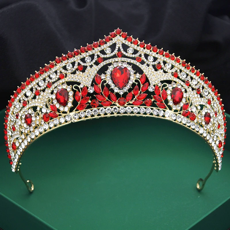 AB Crystal Bridal Jewelry Sets Women Tiaras AND Necklace  display picture 3