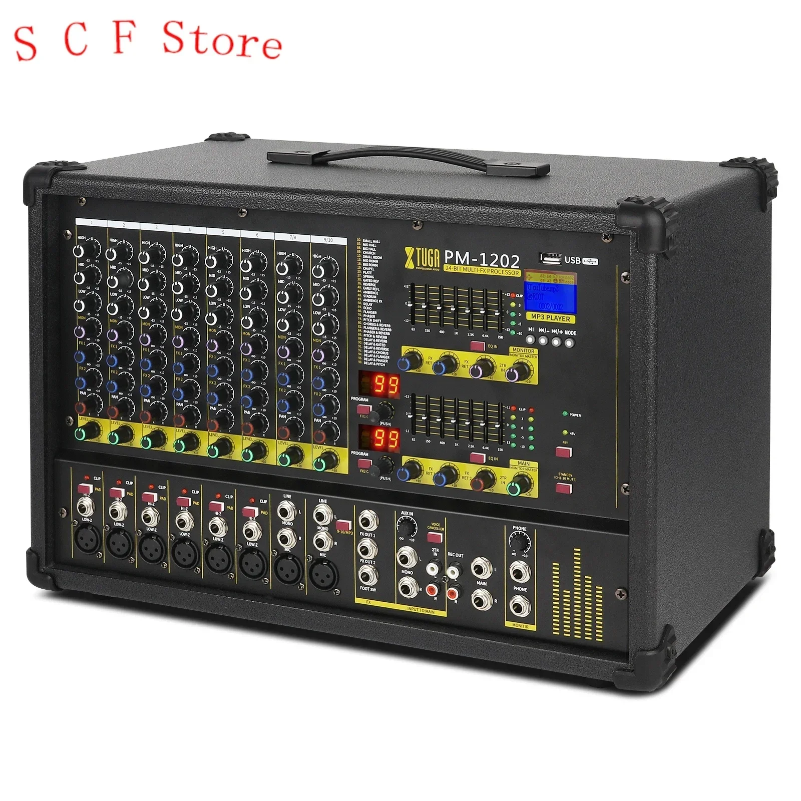 Professional Audio Video 10 Channel Eco Mixer Pa Amplifier For Mosque Sound System