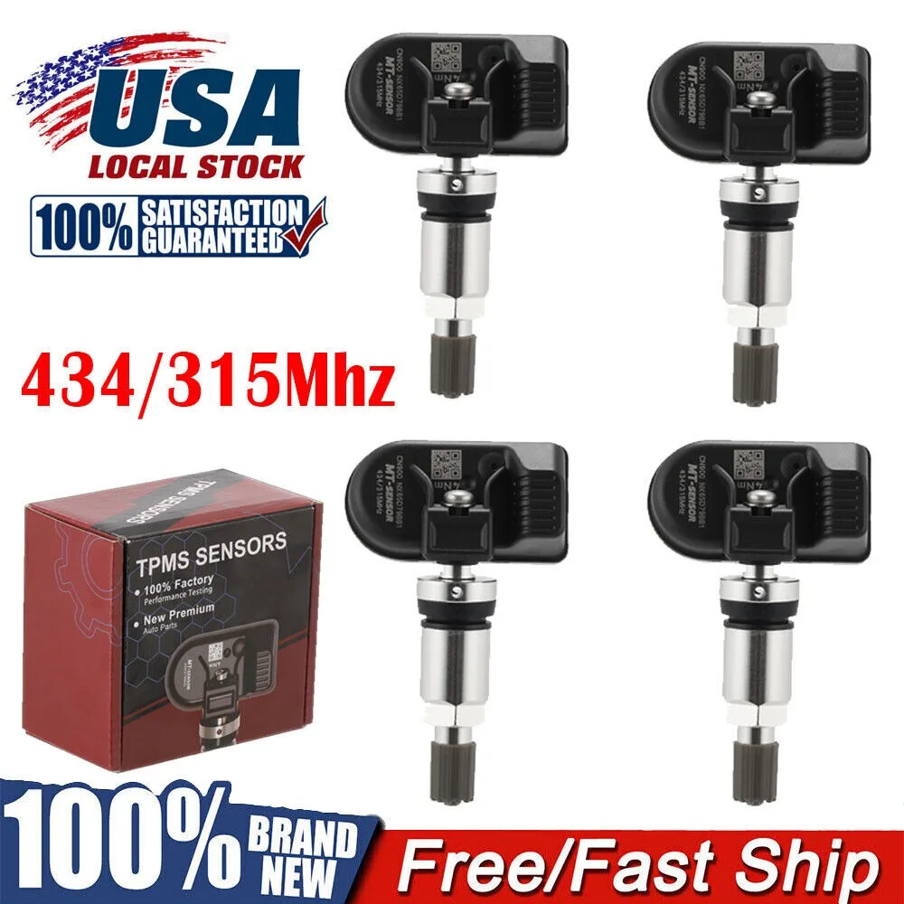 4x OEM 9L3Z1A189A TPMS Tire Pressure Monitoring Sensor Fits for LINCOLN FORD