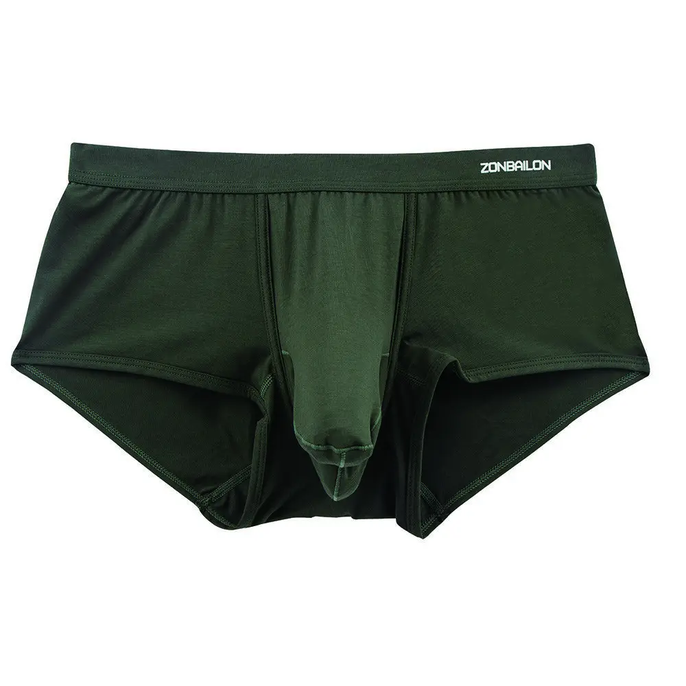 Zonbailon Men's Comfortable Boxers Briefs Elephant Nose Low Rise Underwear For Men