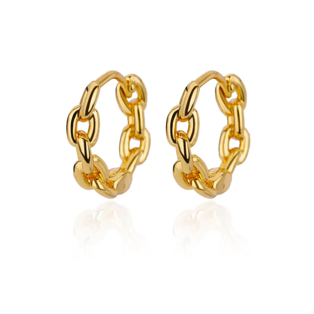 Elegante runde Ohrringe für Frauen und Mädchen, luxuriöse Edelstahl-Creolen, Vintage-Stil, Hochzeit, Verlobung, ästhetischer Schmuck
