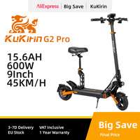 KUKIRIN G2 Pro 2024 Version Adult Electric Scooter 600W Motor 48V 15.6Ah Battery 45km/h Max Speed 55KM Range Adult Scooter