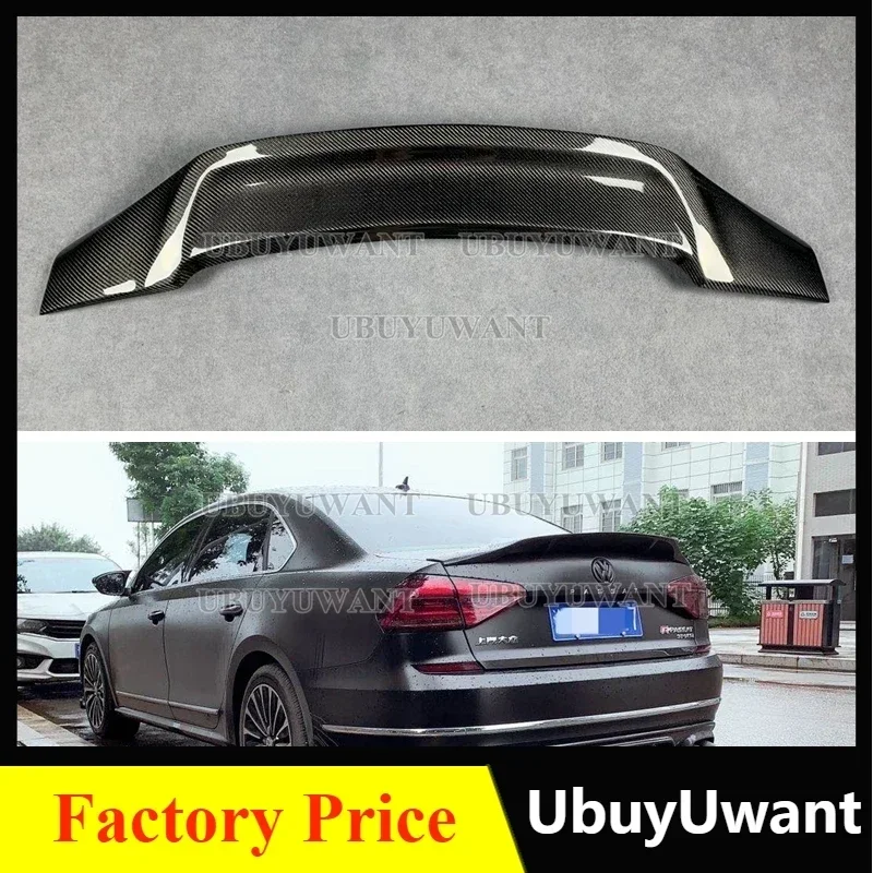 Car Accessories For Volkswagen Passat B7 USA 2011-2017 Passat NMS CARBON FIEBR  Tail Trunk Boot Lip Wing Rear Spoiler Decoration