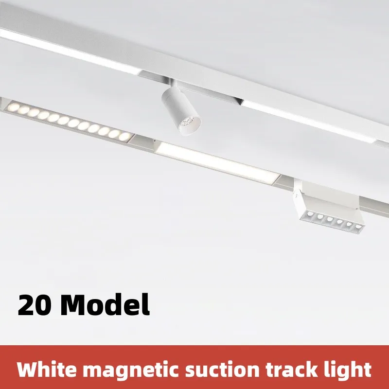 

20 Modern Magnetic Track Lights Embedded LED Spotlight Downlight Living Room Without Main Light Lighting Grille Lamp Series