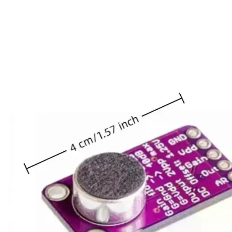 MAX4466 Microphone AGC Amplifier Board, Sound Sensor Module with Auto Gain Control for GY-MAX4466 PCB DIY Kit