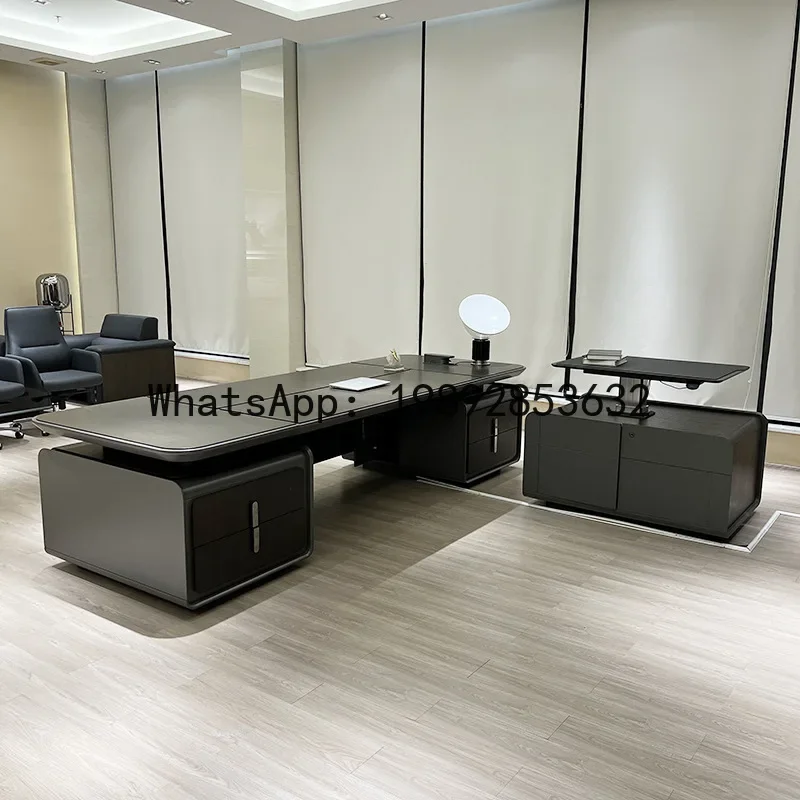 

T20 - Умный регулируемый офисный стол для руководителя, элегантный стол для босса, президентский стол, беспроводной умный офисный стол