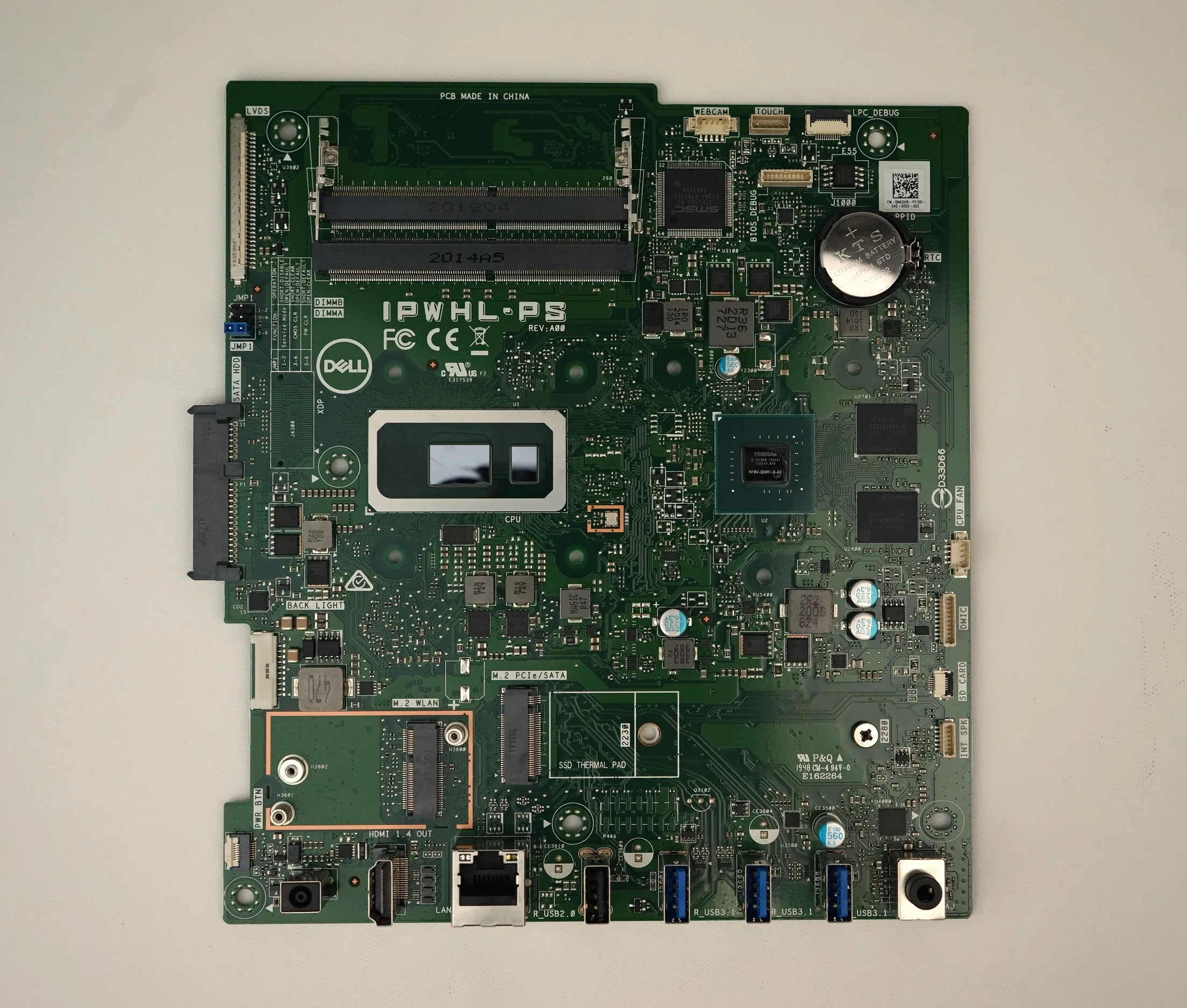 

Dell N6DHR Desktop Motherboard for Inspiron 24 3480 22 3280 All-in-One - Intel Core i3-8145U (8th Gen) - 210 GHz - Integrated