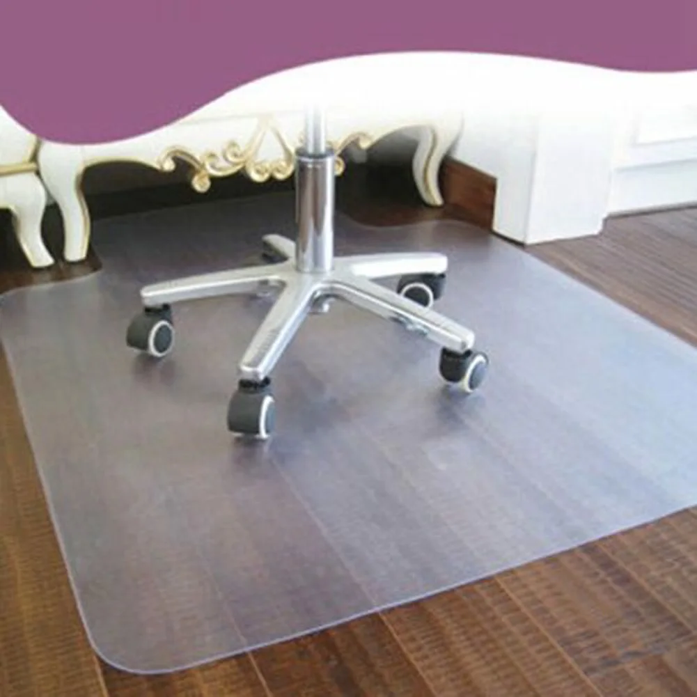 Alfombrilla de protección de suelo de plástico PVC transparente, alfombrilla antideslizante, silla para cojín de sala de estar, estudio, oficina, suministros para el hogar