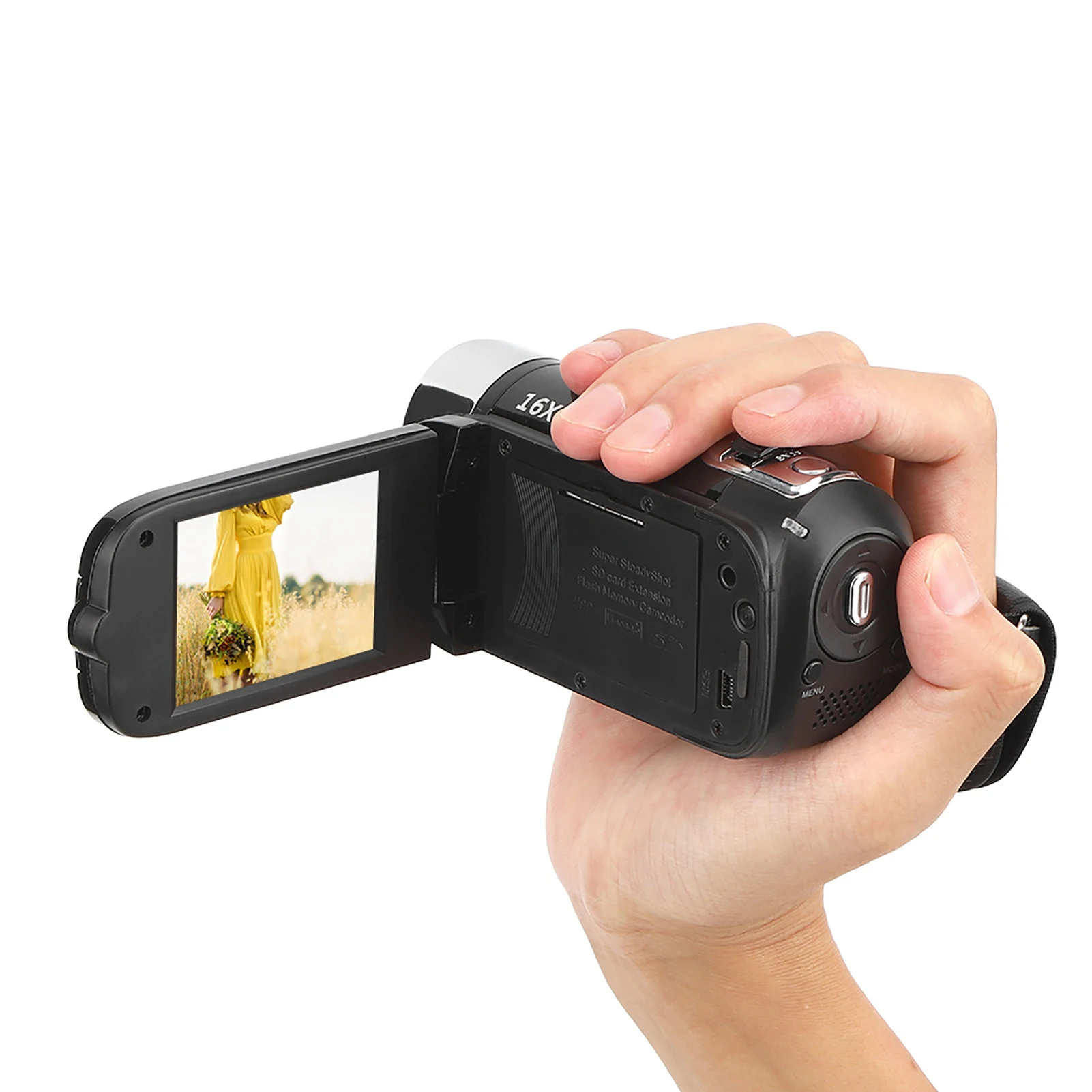 DV Camcorder DH‑90 16X Digital Zoom 2.7 Inch Colourful Display Screen High Definition Camera Image Video Shooting Camcorder