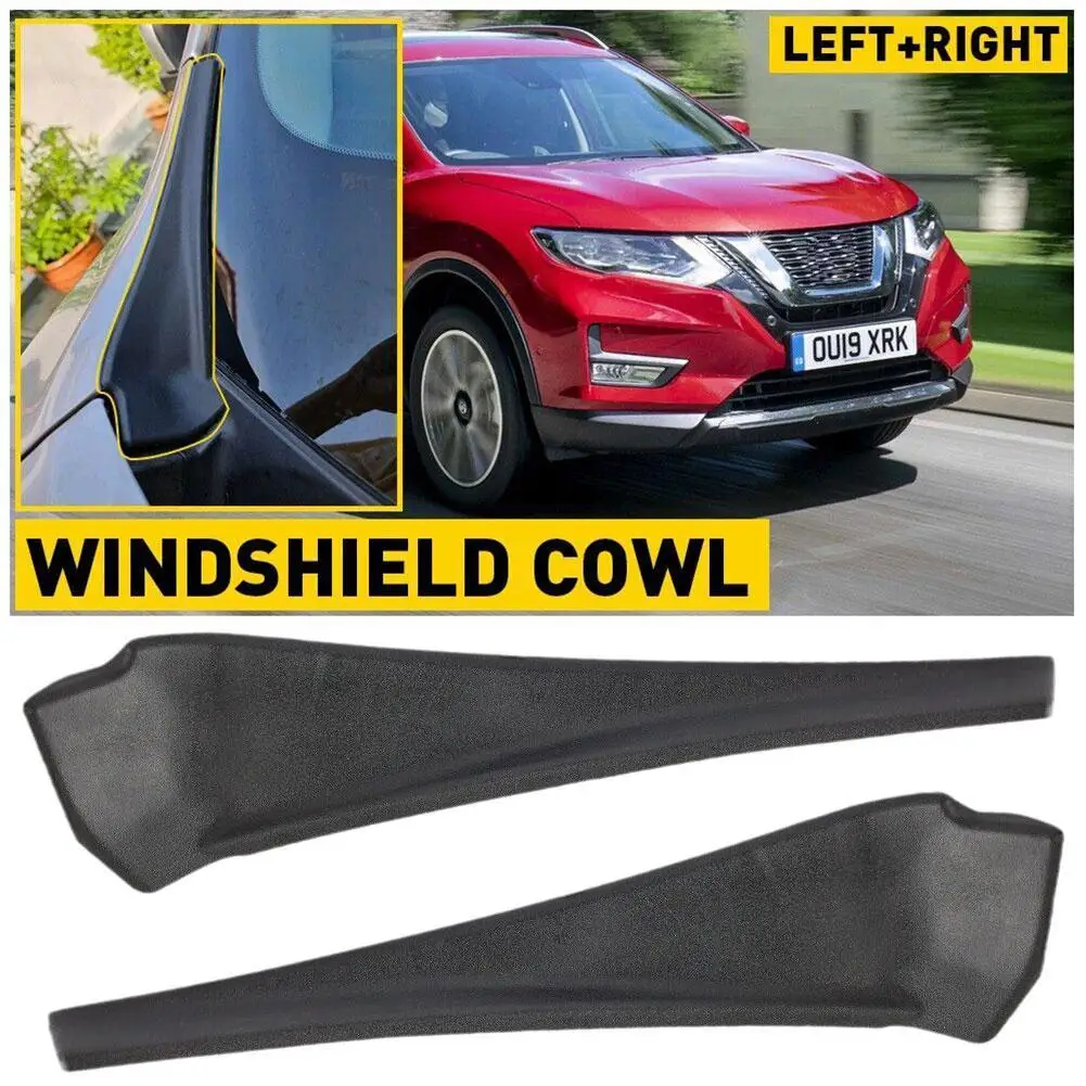 

2pcs Left Right Front Windshield Wiper Side Cowl Extension Cover Trim For Nissan X-Trail T32 Rogue 14-20 66895-4CL0A 66895-4BA1A