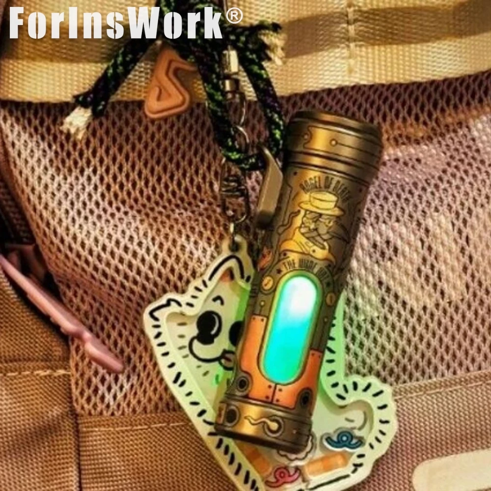 

ACEdc&OneBean Zirconium Melanin Carving Edition Portable Storage Compartment Gyro Scepter Metal Fidgets Toys