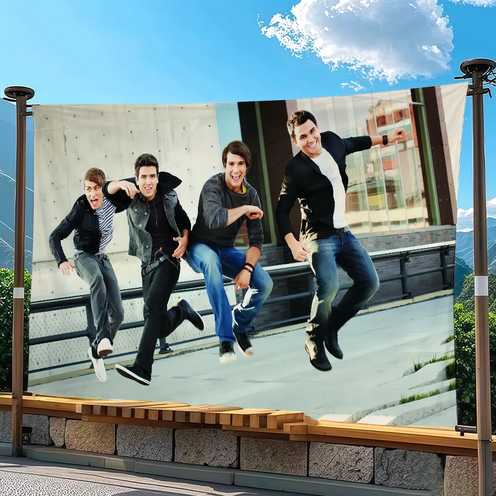 B-Big T-TimeS R-Rush Band Flag Tapestry Outdoor Party Bedroom Living Room Dormitory Decorative Themed Wall Hanging Banner Gift