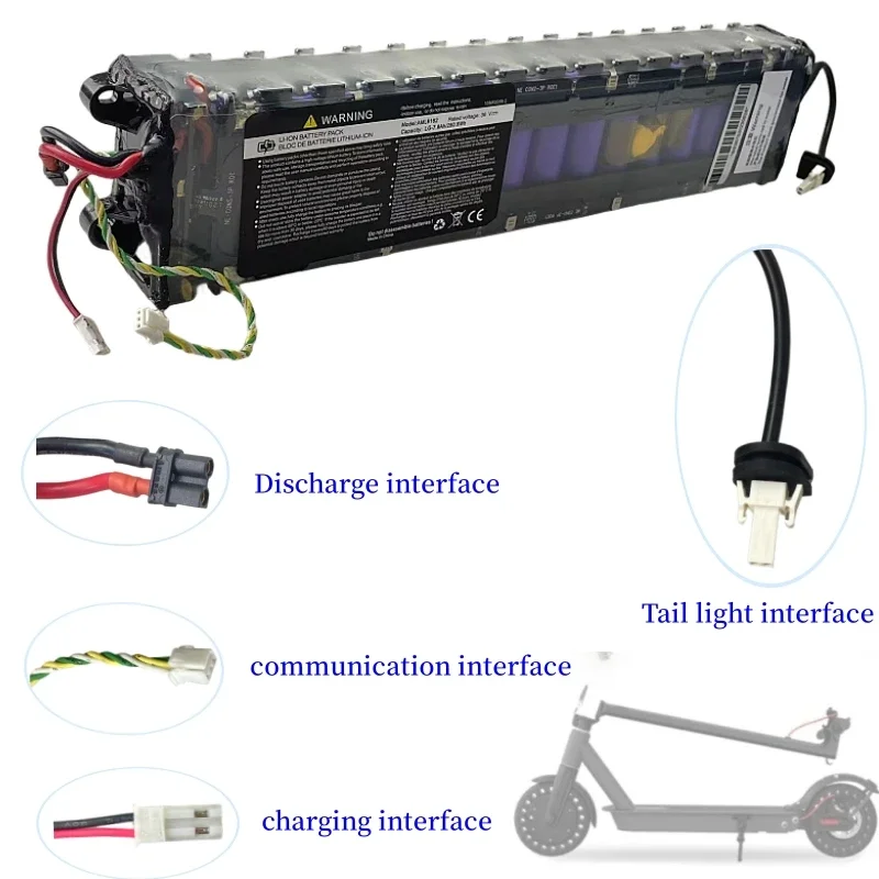 10S3P For Xiaomi M365 Battery Pack 36V 7800mah M365 Electric Scooter Battery 18650 Lithium Rechargeable Cells with Bluetooth BMS