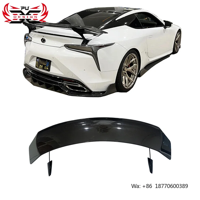 

PU Carbon Wholesale Dry Carbon Fiber Rear Wing Tail Spoiler for Lexus LC500 LC500H ART Style Car Spoiler Accessories
