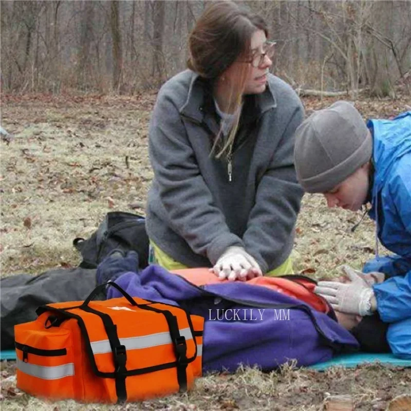 Camping Emergency Aid Responder Bag Empty Trauma Bag for Outdoor Supplies Carry Bag Shoulder Bags