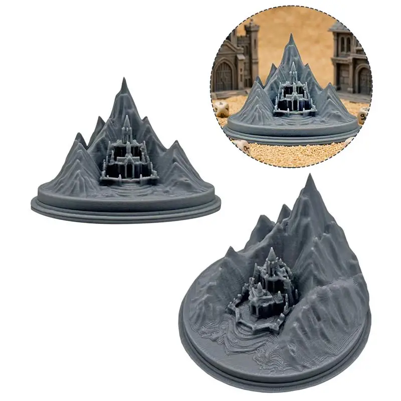 

Fantasy 3D Printed Tabletop Miniatures Kingdom In Mountain Building Terrain Scenery Layout Miniature For Wargames DnD