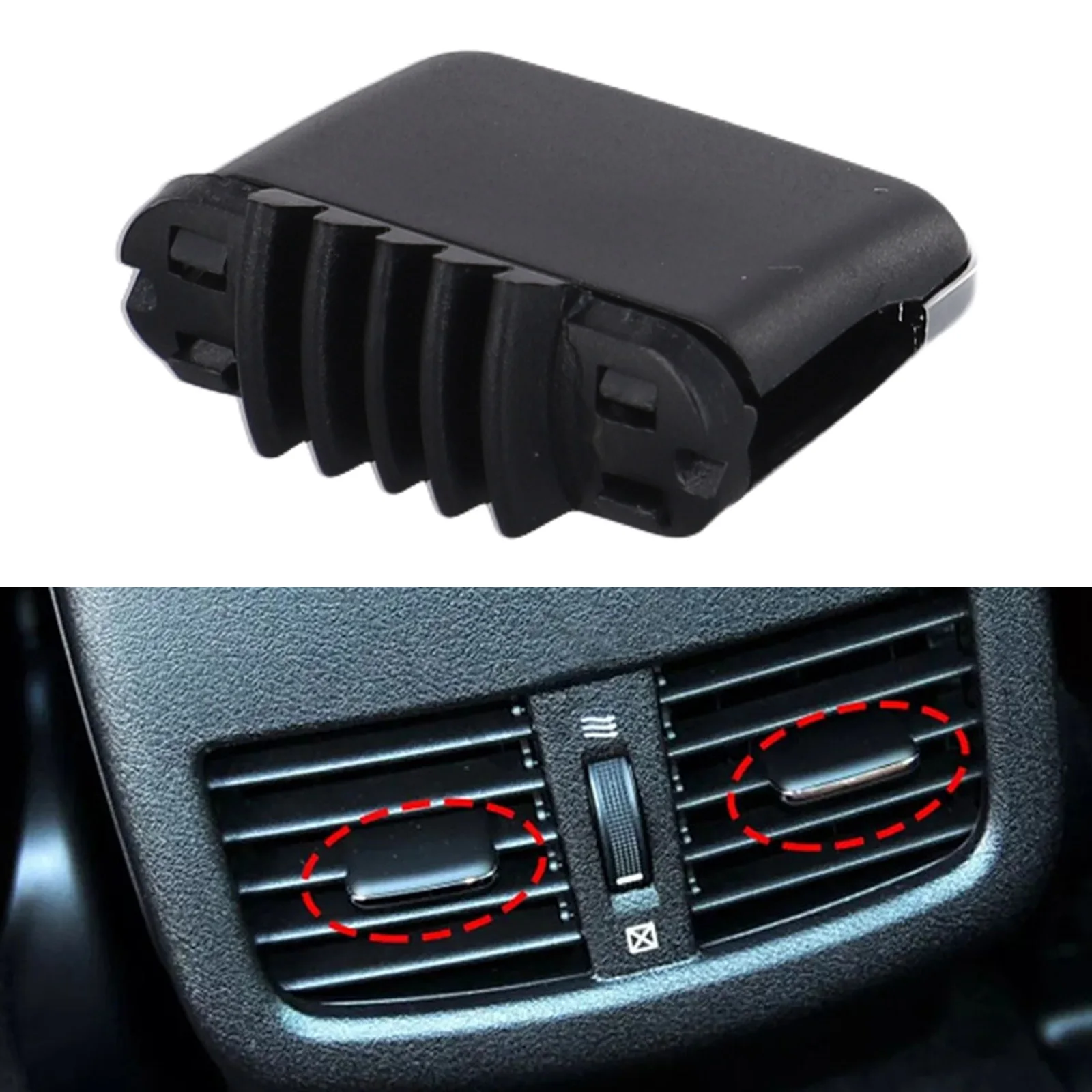 A C Vent Outlet Tab Color Black Rear A C Vent Tab Clip Plastic Material Stable Characteristics Factory Specifications