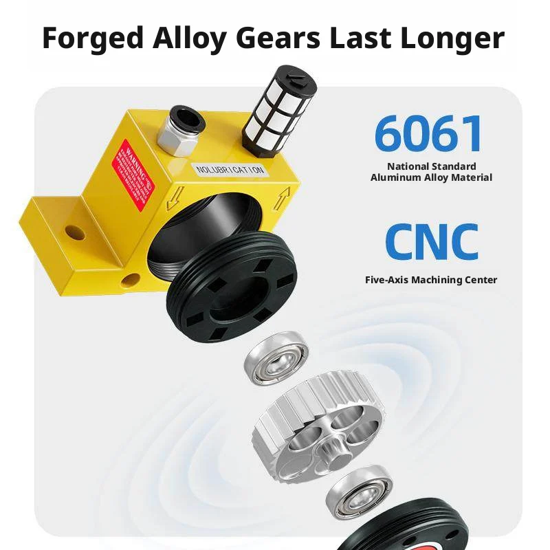 Compact Air Vibrator: Hard-Anodized Body, Tungsten Carbide Bearing, -5~60°C, Explosion-Proof Ready