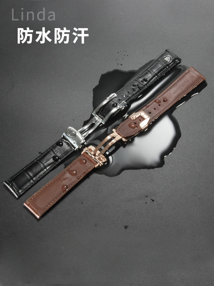 Untuk Aimei tali jam tangan kulit asli pria berbentuk bulan memungkinkan kami Mp6347 Bentao aksesori gelang jam 22mm tali pergelangan tangan