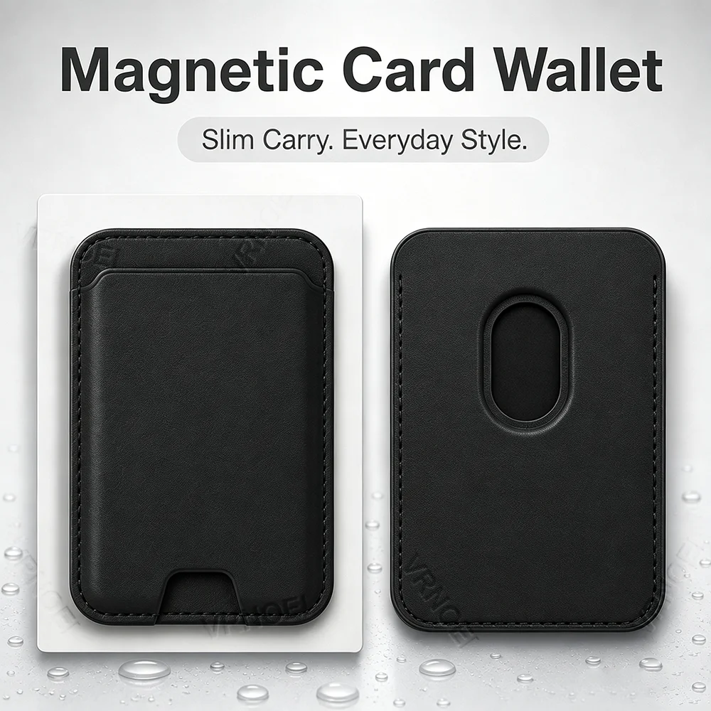 Premium PU Leather Texture Magnetic Card Slot Wallet Phone Case For iPhone 18 17 16 15 14 13 12 Pro Max Back Card Holder Pocket