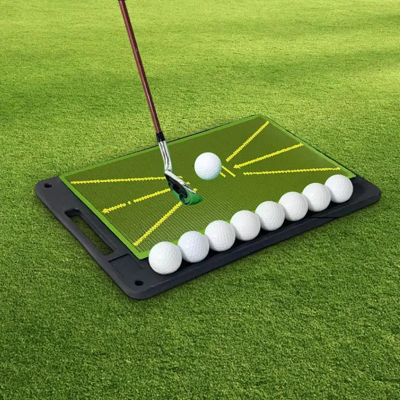 Swing Path Golf Mat Swing Path Feedback Golf Practice Mat Heavy Duty Outdoors Equipment With No-Slip Base For Rough Fairway