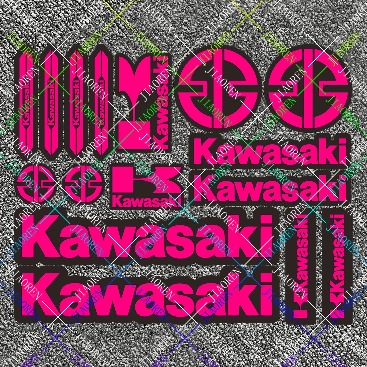 

Reflective Kawasaki Sticker Christmas Motorcycle Decal Kit