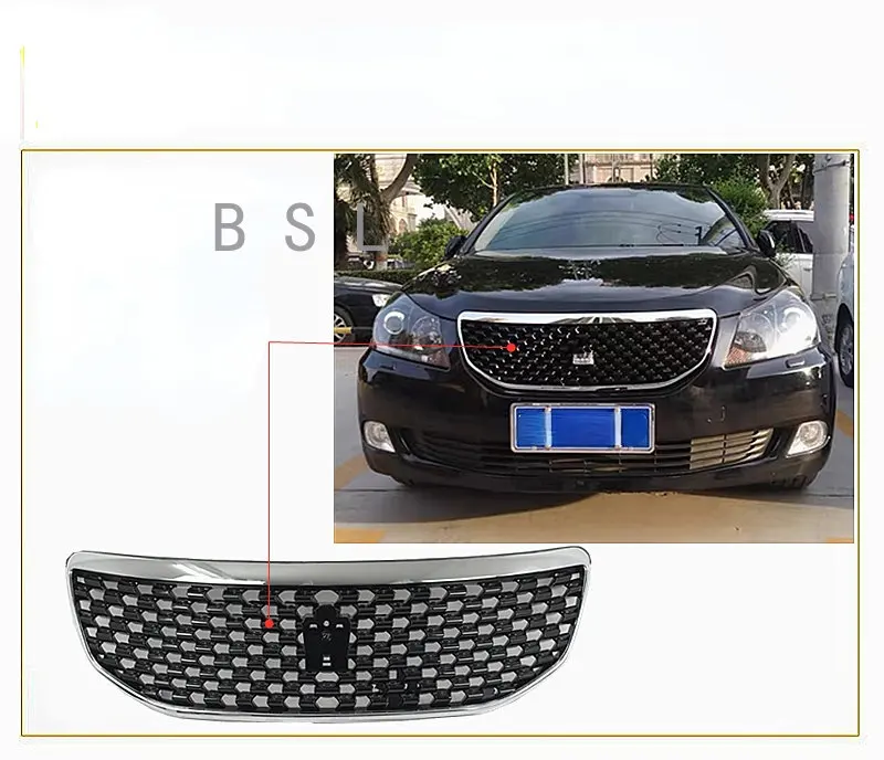 

FOR Toyota Crown Front Bumper Car Grille Decorative Parts 2010 2011 12 Old Crown Racing Silver Black Grill Accessories