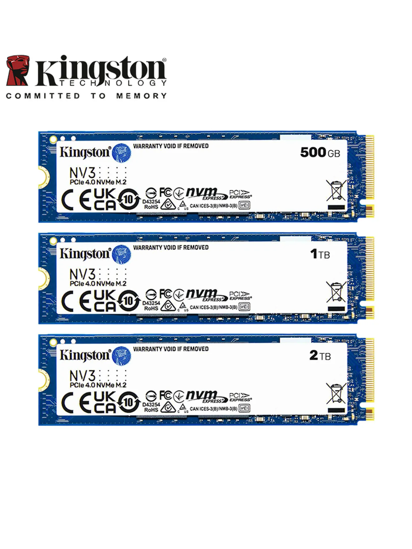 Kingston SSD M2 Nvme 250gb 500gb 1tb M2 SSDs 1TB PCIe 2280 SSD M.2 NVME Internal Hard Drive Solid State Disk 250G 500G 1 TO 2TB