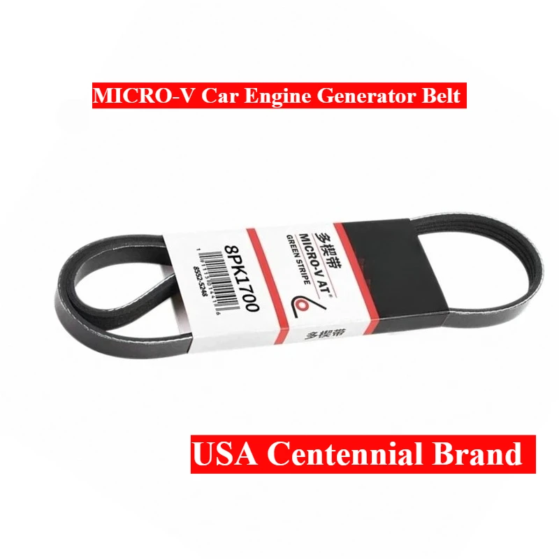 8PK2297 8PK2300 8PK2308 8PK2315 8PK2317 8PK2319 8PK2332 8PK2338 8PK2340 8PK2348 8PK2354 USA MICRO-V Car Engine Generator Belt