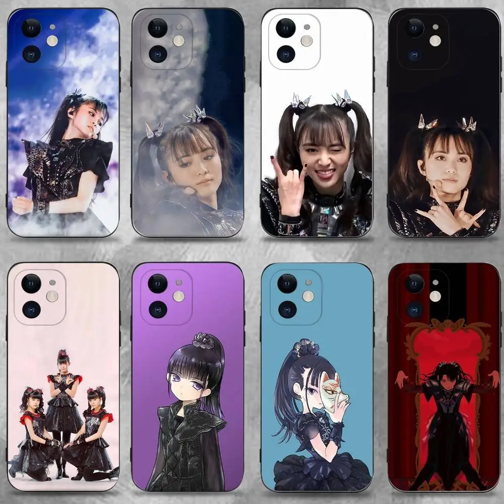 

B-Babymetal Japanese Idol Phone Case For iPhone 16,15,14,13,12,11 Plus,Pro Max,XS,X,XR,SE,Mini,8,7,Soft Silicone Black Cover