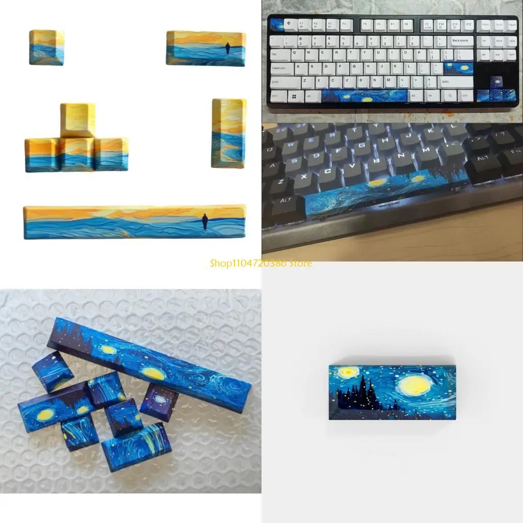 K0EA PBT Keycap for Mechanical Keyboards Original Profile 5-side Dyes-Sub Lotof 8