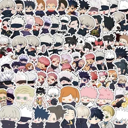 10/30/60pcs Cute Anime Jujutsu Kaisen Stickers Kawaii Satoru Gojo Itadori Yuji Cartoon Sticker Phone Case Laptop Suitcase Decals