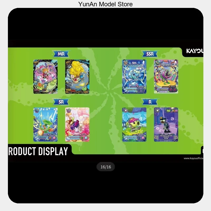 KAYOU Plants Vs Zombies Wonder World Adventures Time Travel Quest Edition Series1 150Pcs Collectible Trading Cards Gift