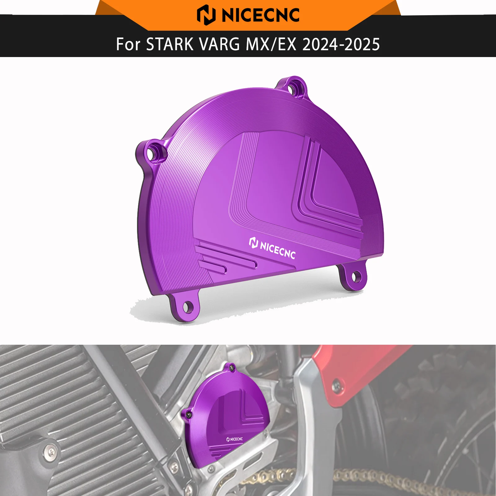 

NICECNC 2024 2025 For Stark Varg EX MX Left Motor Cover Guard Protector 6061-T6 Aluminium Electrical Bike Accessories Parts