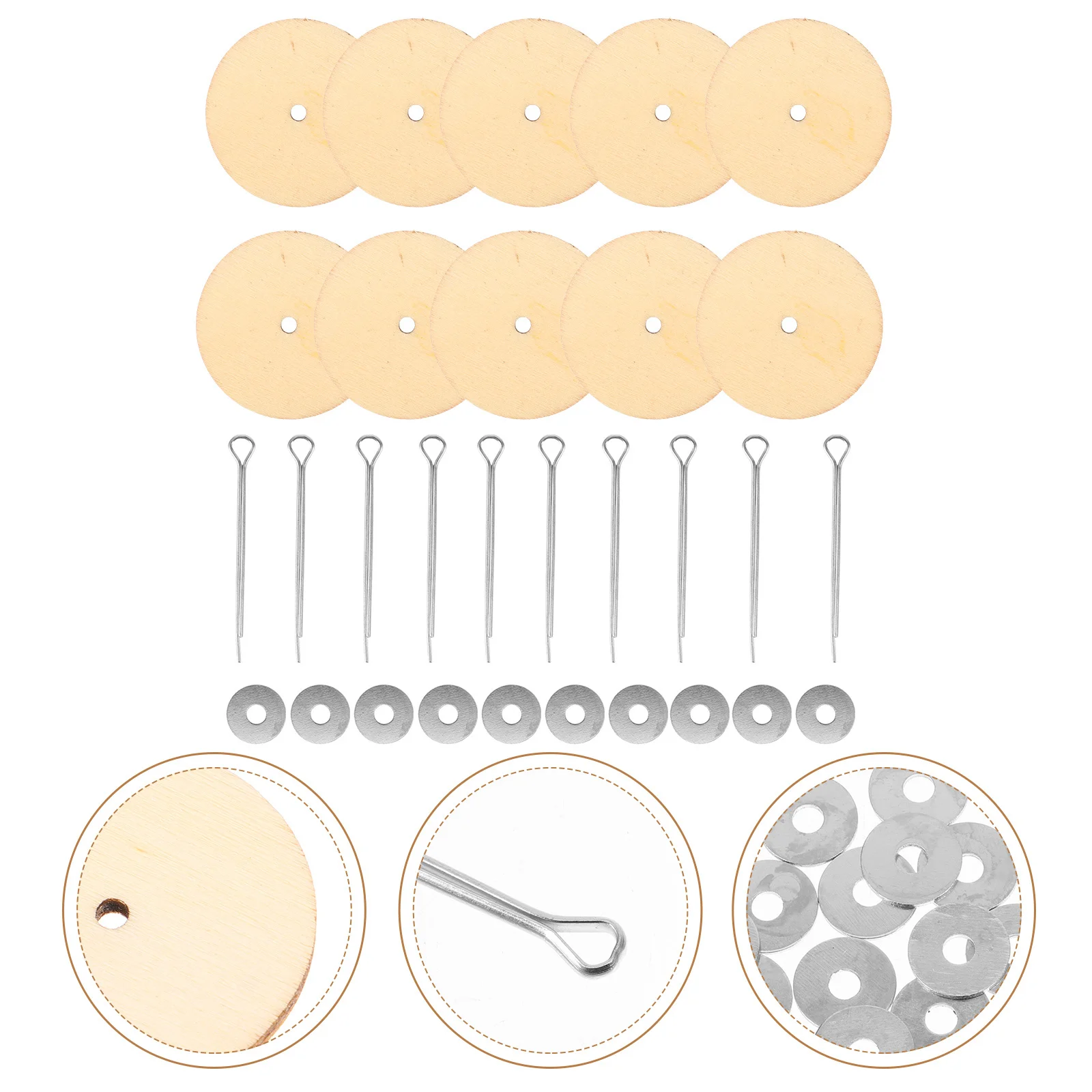 20 set Houten Gewrichten Accessoires 55 Mm Draaibare Beer Gezamenlijke Bout Voor Diy Maken Huisdier Zilveren Accessoires Gewrichten Levert