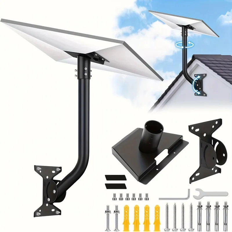 For Starlink Gen 3 Kit Bracket,For Starlink V3 Satellite Kit Pipe Adapter,Long Wall Mount Bracket Roof Top Exterior Mount