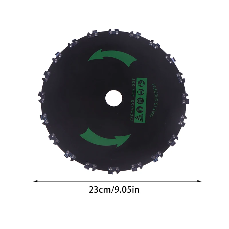 

For Trimming Trees, Cutting String, Underbrush, And More - 20 Tooth 9" Brush Cutter Blades - Trimmer Chainsaw Tooth Saw Blade -