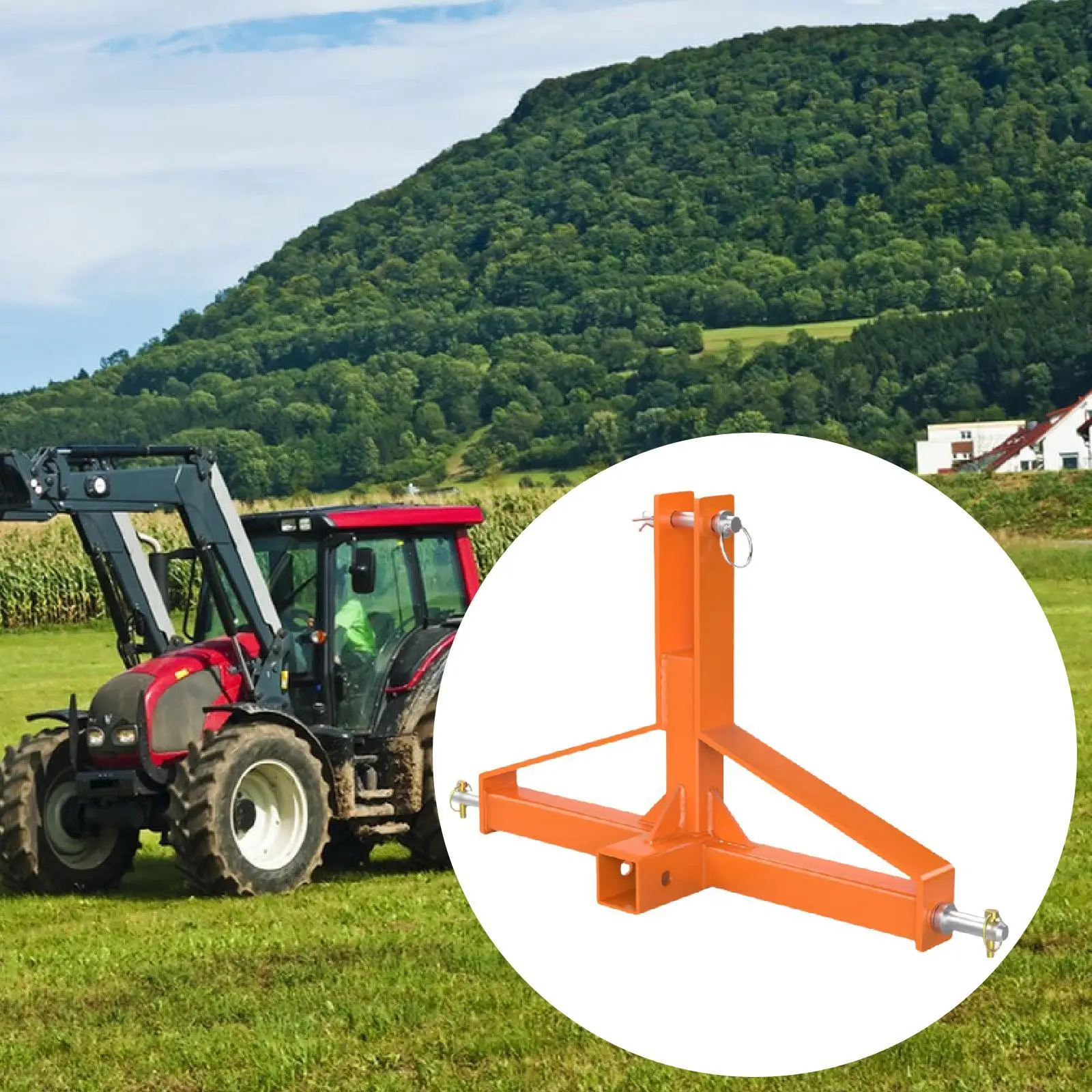 

3-точечная сцепка для прицепа. Практическое уличное оборудование. Уникальное крепление. Простое.